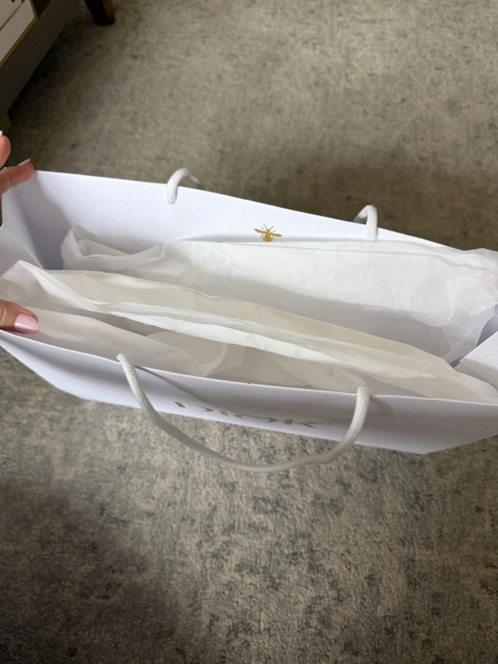Dior Bag w Tissue Paper